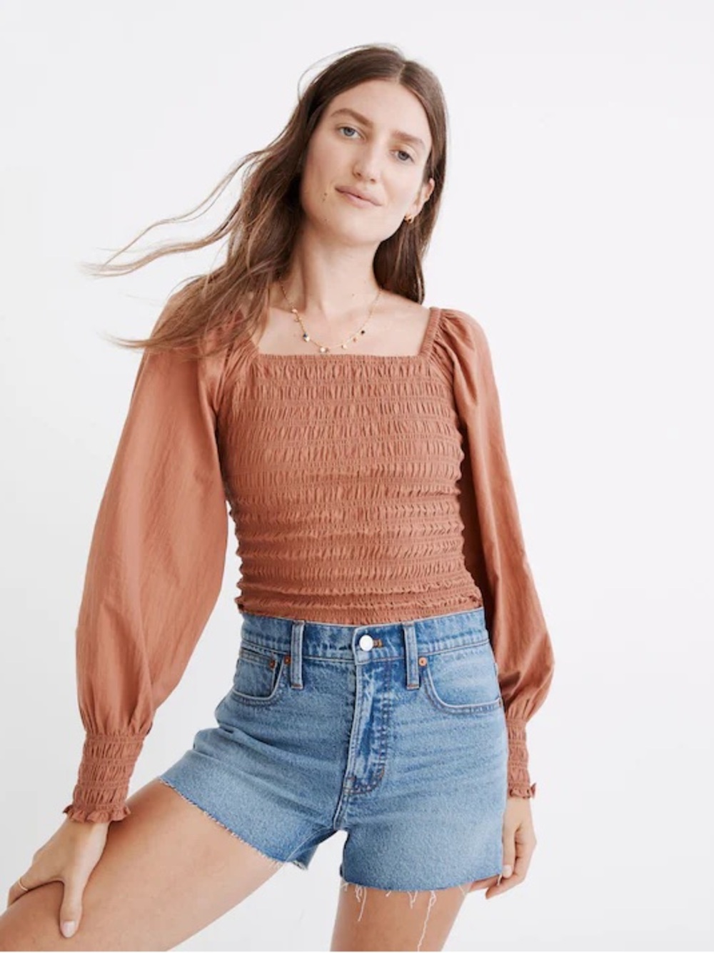 Madewell The Perfect Jean Short in Burnett Wash 25
